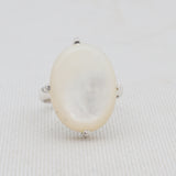 Natural Mother Fresh Pearl Silver Rings
