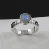 Green Amethyst Silver Ring