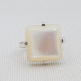 Natural Mother Fresh Pearl Silver Rings