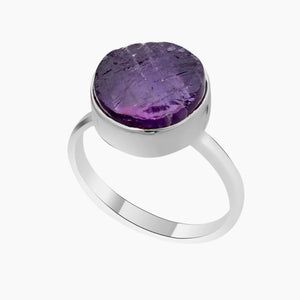 Amethyst Silver Rings
