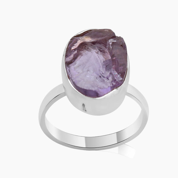 Amethyst Silver Rings