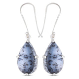 925 Sterling Silver Pendant Set Made with   Dendritic Opal Gemstone