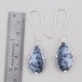 925 Sterling Silver Pendant Set Made with   Dendritic Opal Gemstone