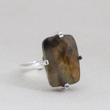 Labradorite Silver Ring