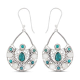 925 Sterling Silver Pendant Set Made with  Tibetan Turquoise Gemstone