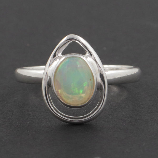 925 Sterling Silver Ethiopian Opal Rings
