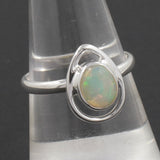 925 Sterling Silver Ethiopian Opal Ring