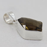 Natural Olive Quartz Silver Pendant