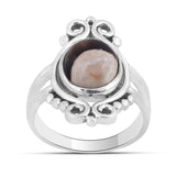 925 Sterling Silver Pendant Set Made with Peanut Wood Jasper Gemstone