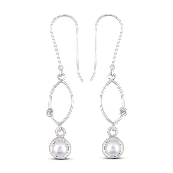 925 Sterling Silver Pearl Pendant Set