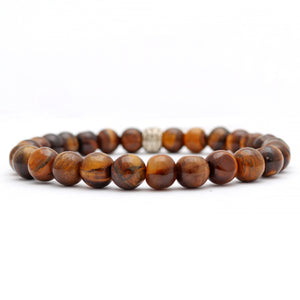 Natural Tiger Eye Beads Bracelet