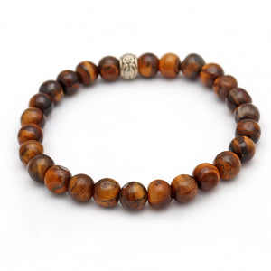 Natural Tiger Eye Beads Bracelet