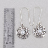 925 Sterling Silver Pendant Set Made with  Pearl Gemstone