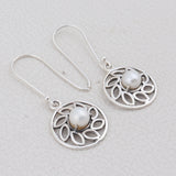 925 Sterling Silver Pendant Set Made with  Pearl Gemstone