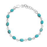 Mexican Turquoise Silver Bracelet