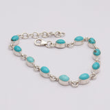 Mexican Turquoise Silver Bracelet