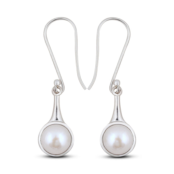 925 Sterling Silver Pendant Set Made with  Pearl Gemstone