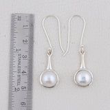 925 Sterling Silver Pendant Set Made with  Pearl Gemstone