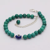 Evil eye & Tibetan Turquoise Beads Bracelet