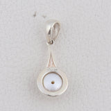 925 Sterling Silver Pendant Set Made with  Pearl Gemstone