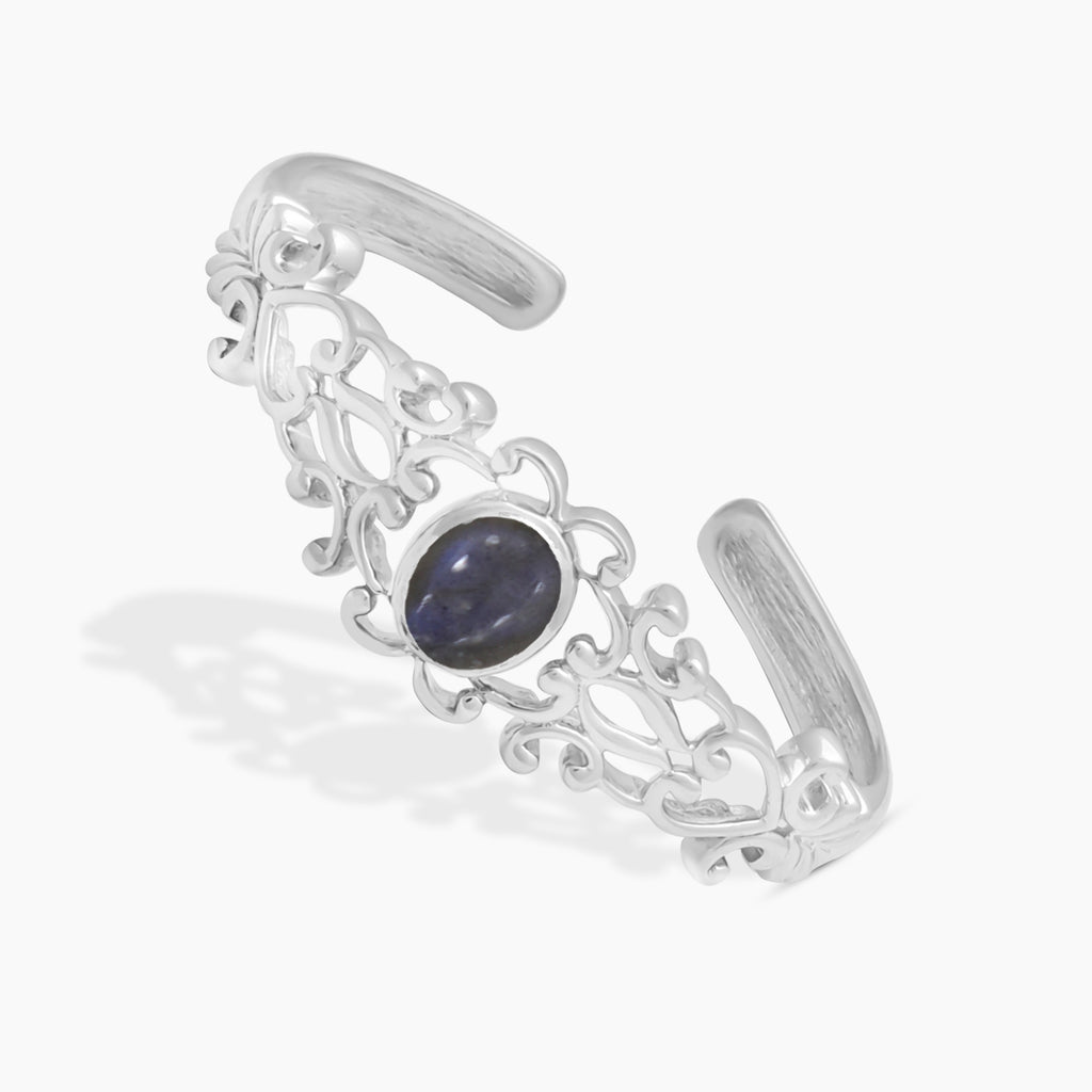 925 Sterling Silver Labradorite Cuff Bangles