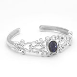 925 Sterling Silver Labradorite Cuff Bangles