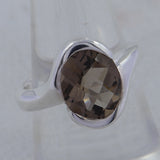 Natural Citrine Silver Rings