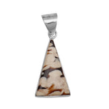 Peanut Wood Jasper Silver Pendant Set