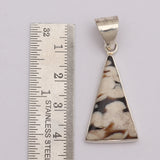 Peanut Wood Jasper Silver Pendant Set