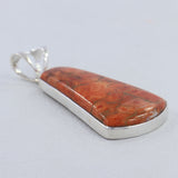 925 Sterling Silver Sponge Coral Pendant