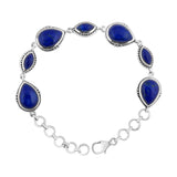 Lapis Lazuli Gemstone 925 Sterling Silver Pendant Set