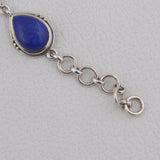 Lapis Lazuli Gemstone 925 Sterling Silver Pendant Set