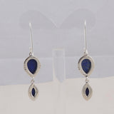 Lapis Lazuli Gemstone 925 Sterling Silver Pendant Set