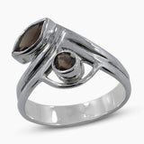 Garnet Silver Rings