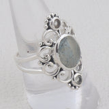 Moss Agate Gemstone 925 Sterling Silver Jewelry set