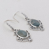 Moss Agate Gemstone 925 Sterling Silver Jewelry set