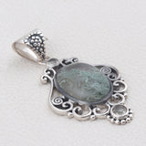 Moss Agate Gemstone 925 Sterling Silver Jewelry set