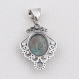 Moss Agate Gemstone 925 Sterling Silver Jewelry set