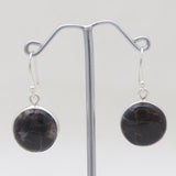 Blue Pietersite Silver Earrings