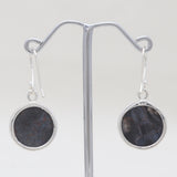 Blue Pietersite Silver Earrings