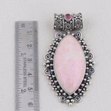 Pink Opal Gemstone 925 Sterling Silver Jewelry Set