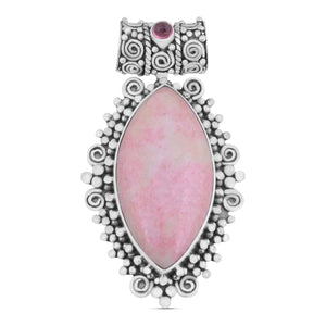 Pink Opal Gemstone 925 Sterling Silver Jewelry Set