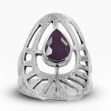 925 Sterling Silver Blue Topaz Rings