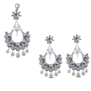 Rainbow Moonstone 925 Sterling Silver Pendant Set