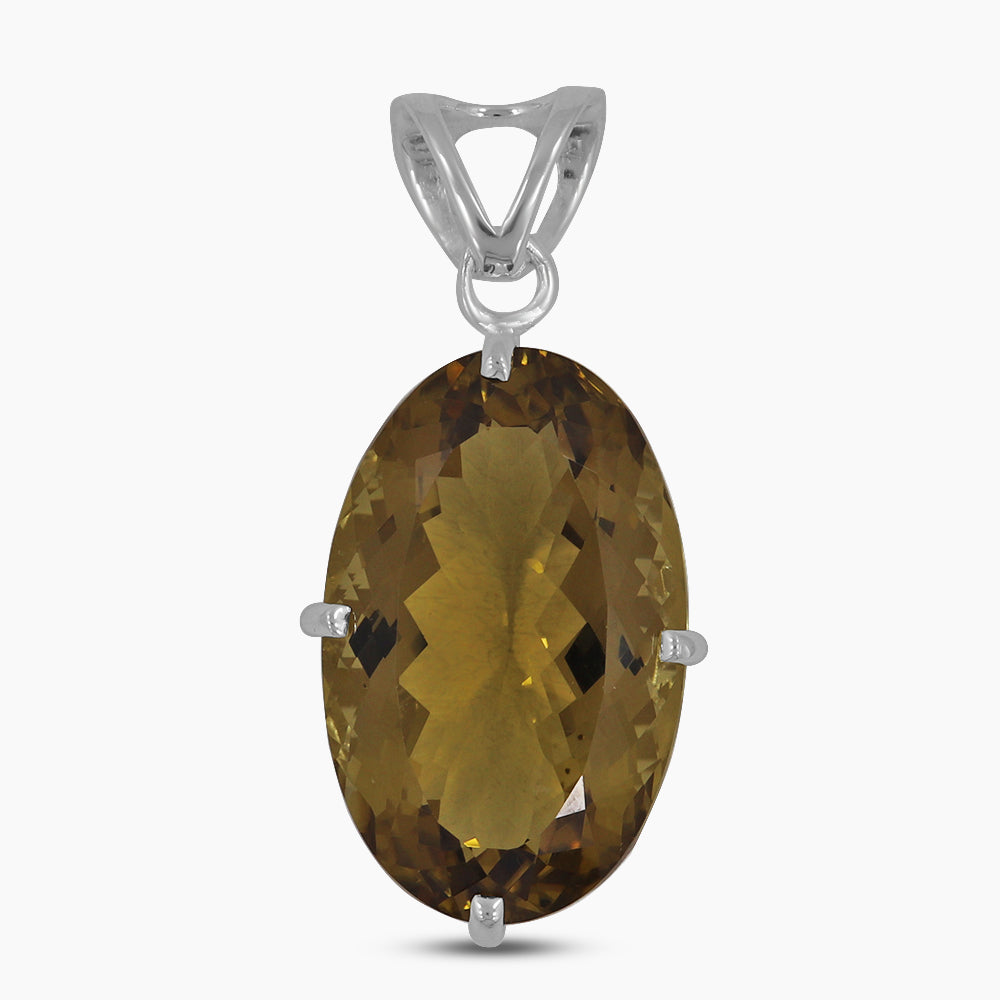 925 Sterling Silver Lemon Quartz Pendants