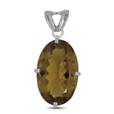 Lemon Quartz 925 Sterling Silver Pendant