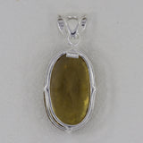 925 Sterling Silver Lemon Quartz Pendant