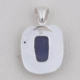 Tanzanite Raw Gemstone 925 Solid Silver Pendant Set