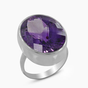 925 Silver Amethyst Kanela Rings
