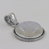 925 Silver Rainbow Moonstone Pendant